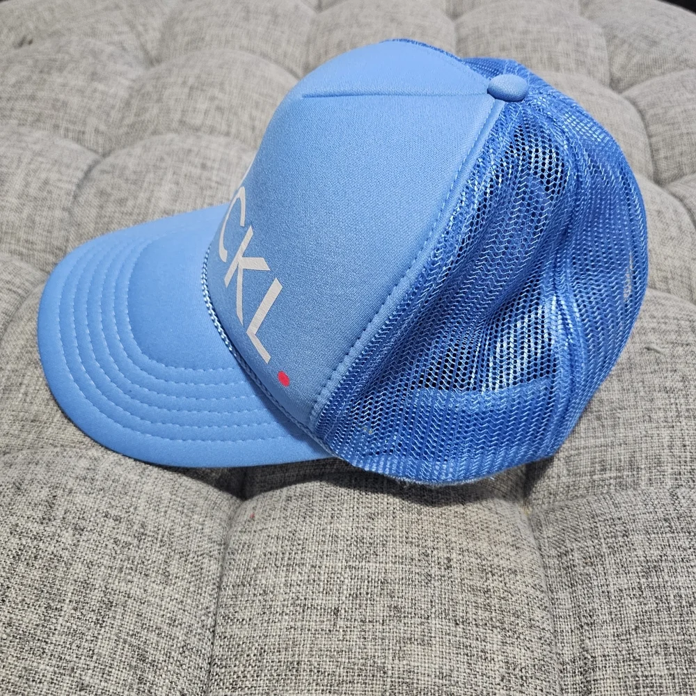 OTTO Blue and Pink Heart Trucker Hat